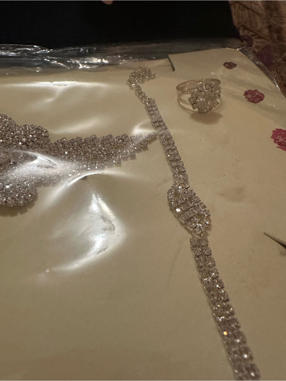 Rhinestone Bridal Jewelry Set - Silver Sparkle - Picture 8 of 10